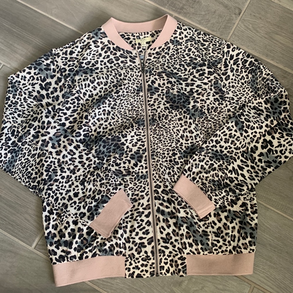 Lightweight Leopard Bomber Jacket